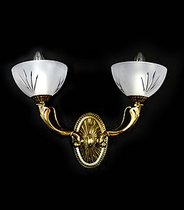 Crater 2 Gold - Cast Wall Sconces